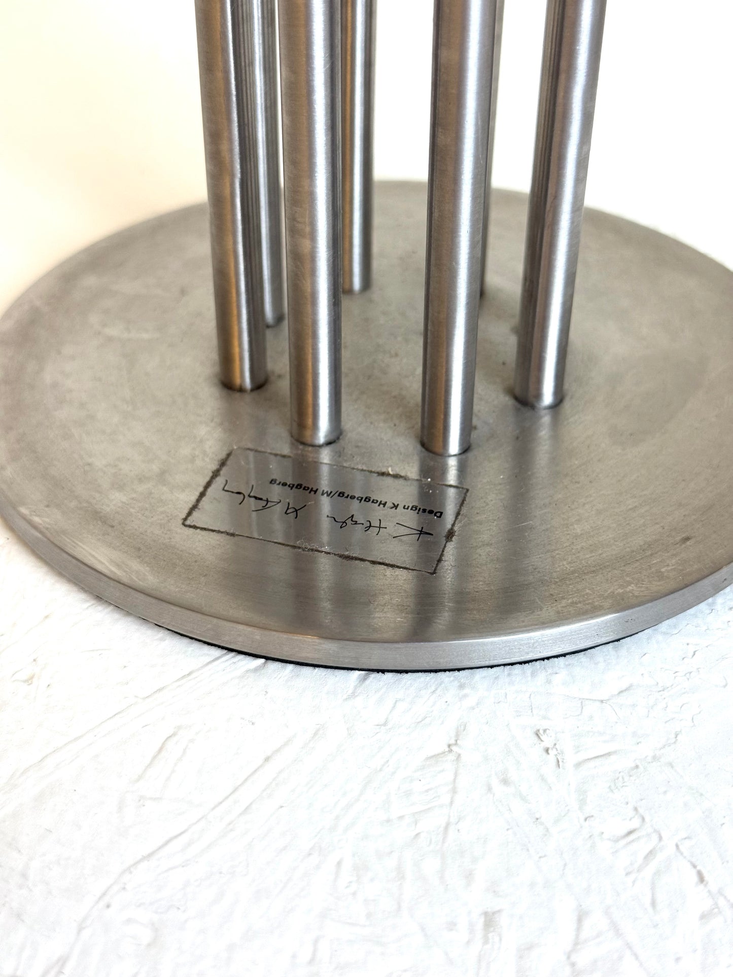 IKEA Vintage RVS Kandelaar Knut & Marianne Hagberg