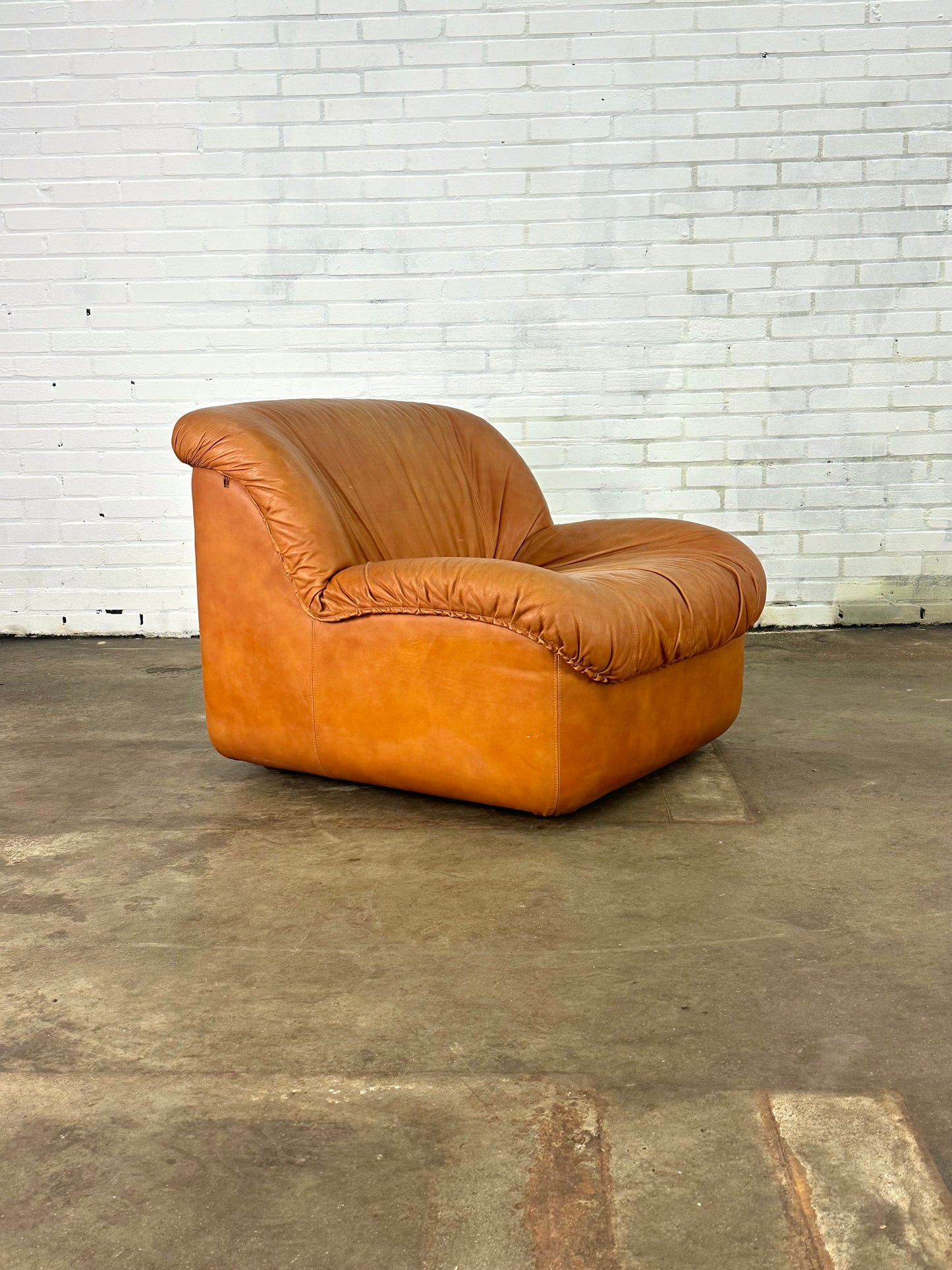 Caprice Fauteuils in leer door Henning Korch voor Swan