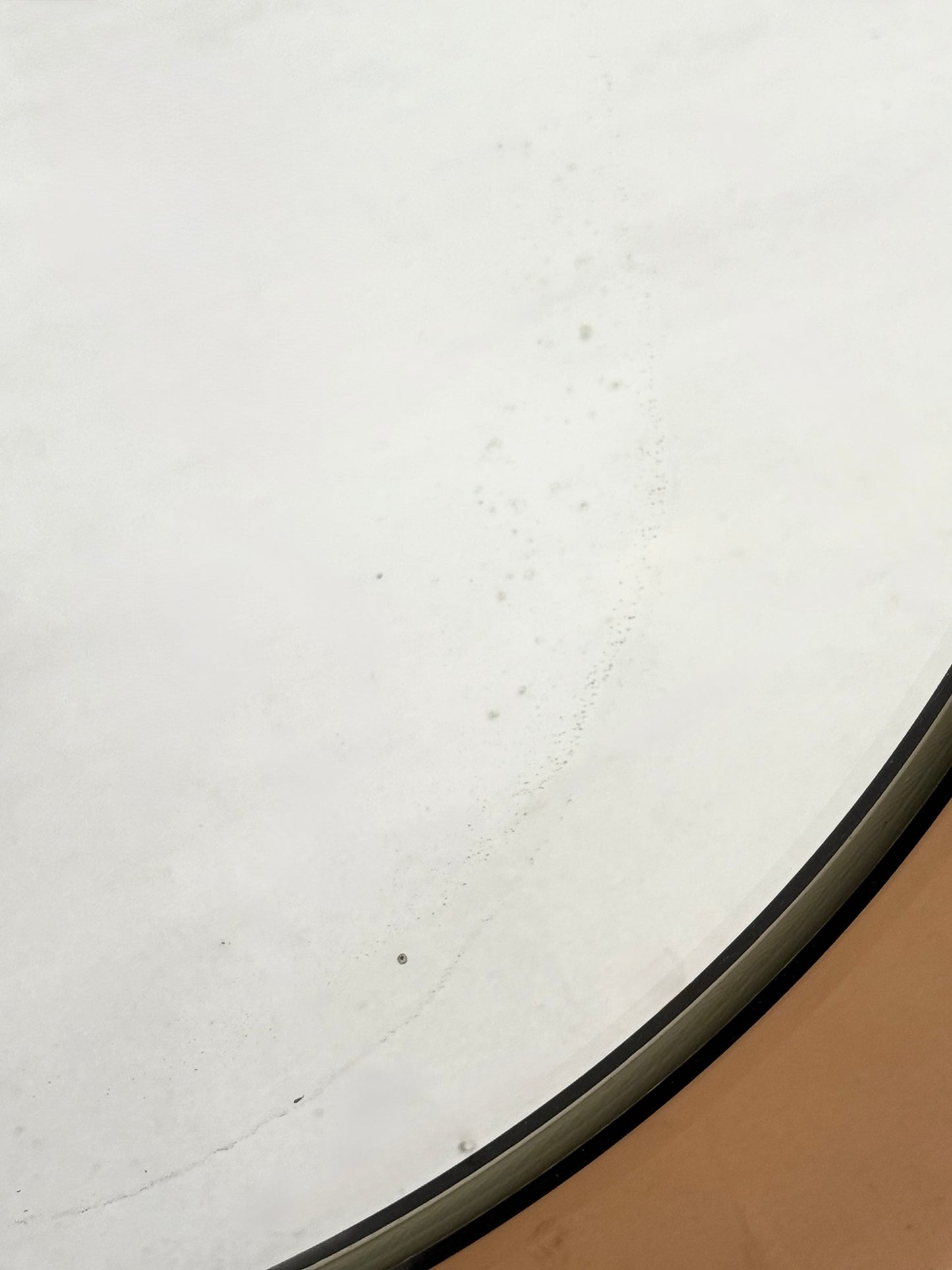 Wand spiegel rond van Metalvetro Galvorame met bruin tinten