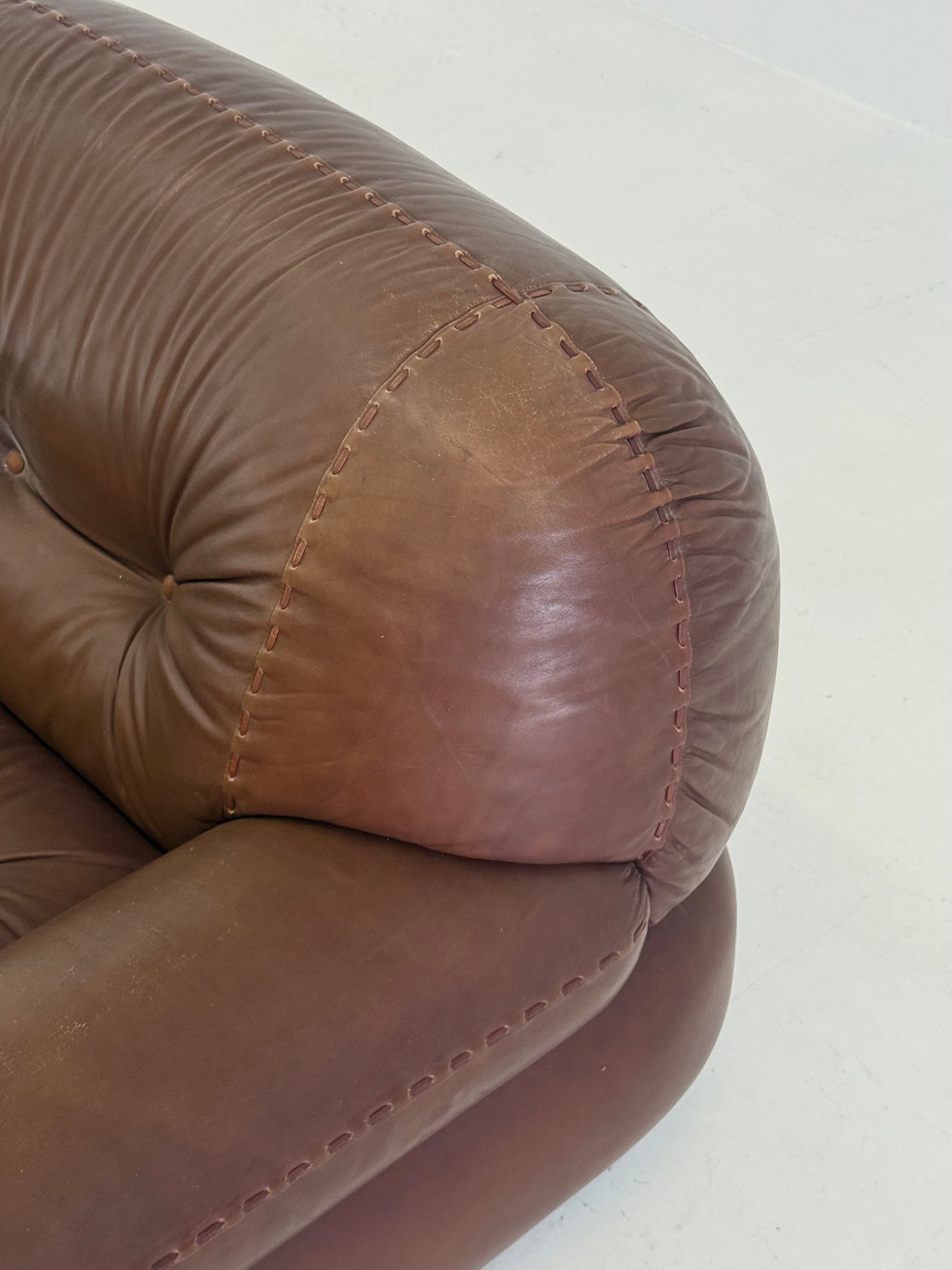 Donkerbruin leren Sapporo Fauteuil voor Mobil Girgi