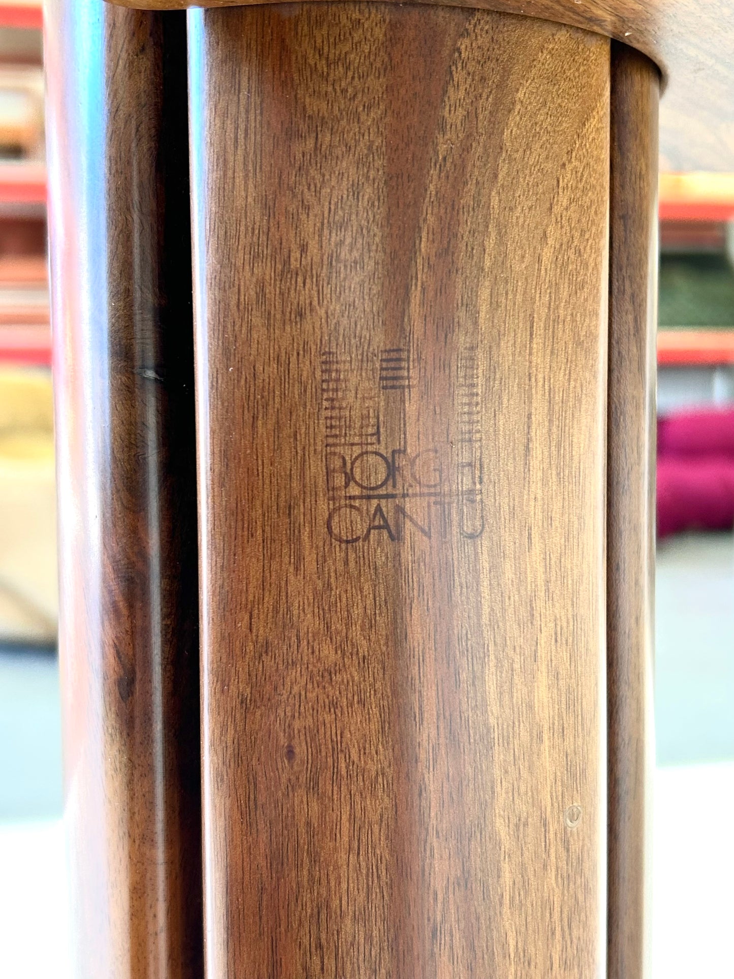 Italiaans vintage eettafel met wortelhout van Borghi