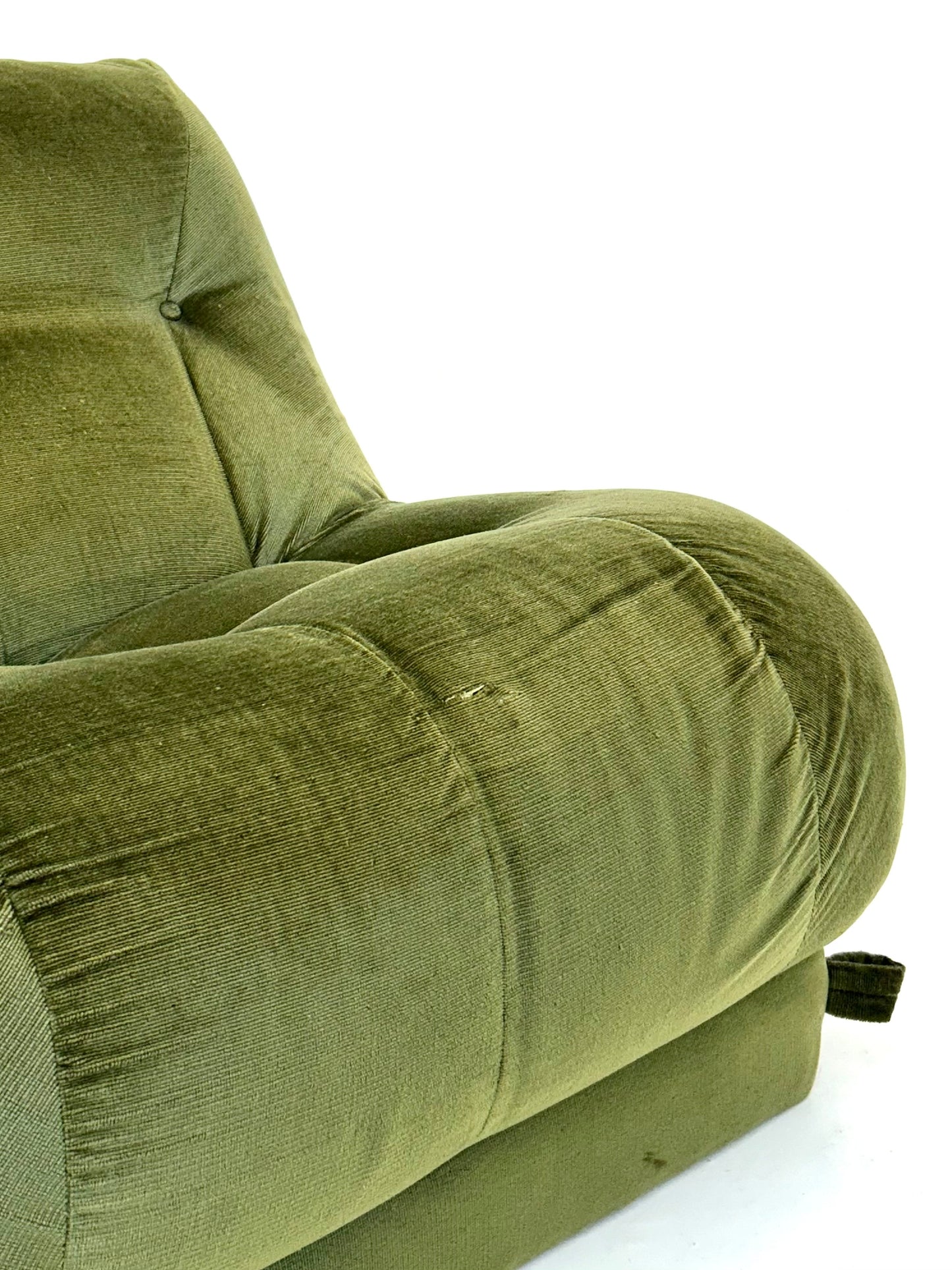 Donkergroen Nuvolone lounge fauteuil door Rino Maturi voor Mimo padova