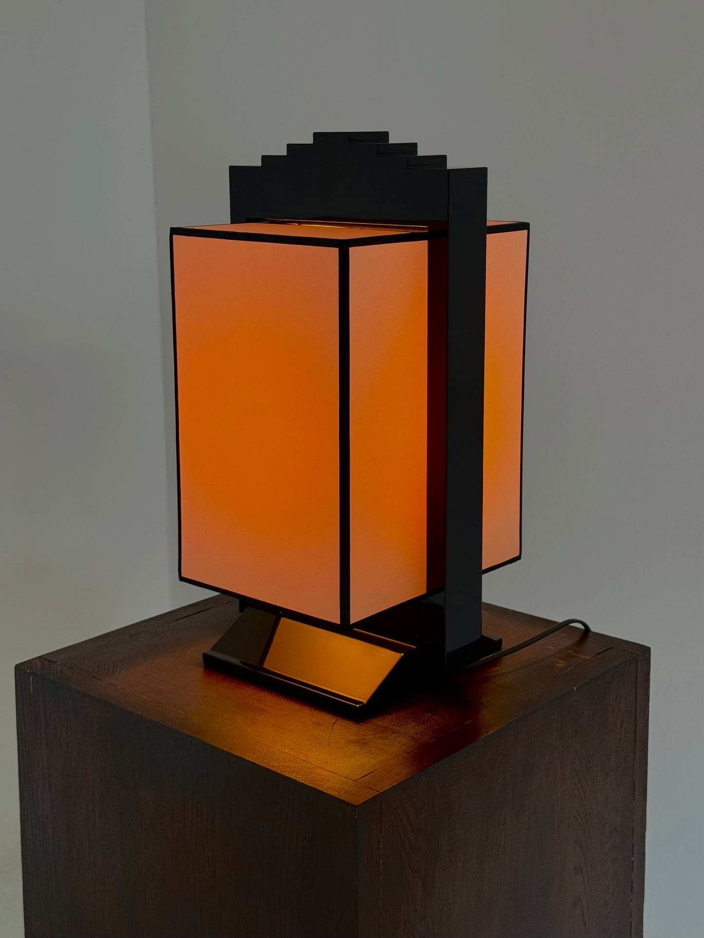 Vintage Japanse Art Deco Tafellamp in de Stijl van Jacques Blanchard