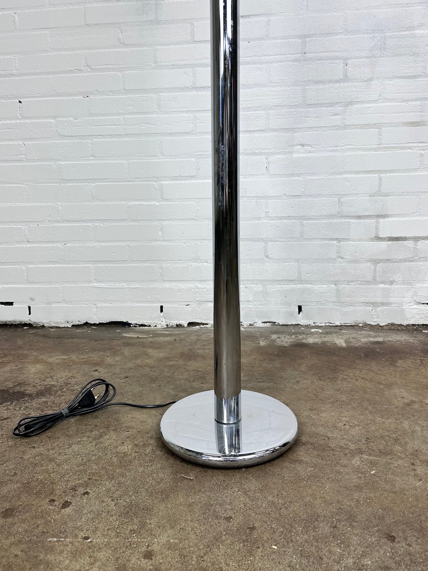 Mid-Century modern chrome adjustable floorlamp  by Richard Essig