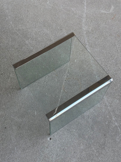 Gallotti & Radice Transparant glazen bijzettafel