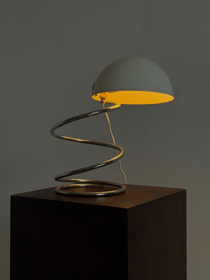 Italiaanse Vintage Space Age Spiraal Tafellamp