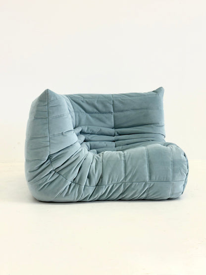 Ligne Roset Togo hoekelement 1-zit in lichtblauw