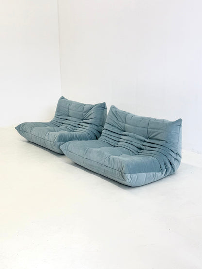 Ligne Roset Togo 2-zits in lichtblauw