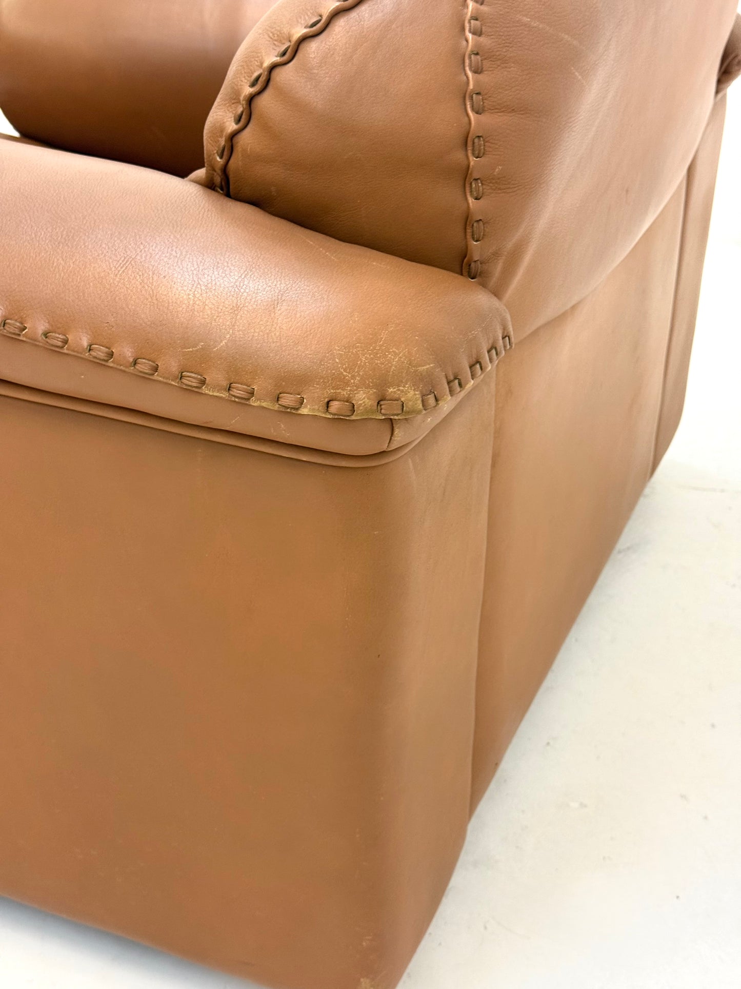 De Sede DS-101 camel bruin vintage fauteuils