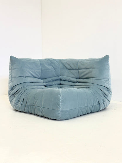 Ligne Roset Togo hoekelement 1-zit in lichtblauw