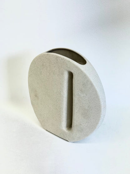 Keramieke vaas van Nereo Boaretto in gebroken wit