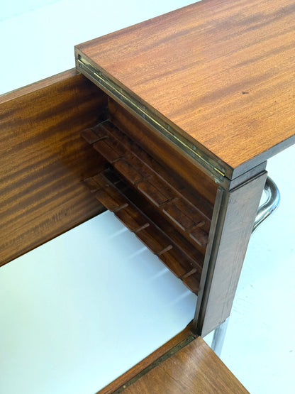 Italiaanse walnoot bar kast van Cova Milano