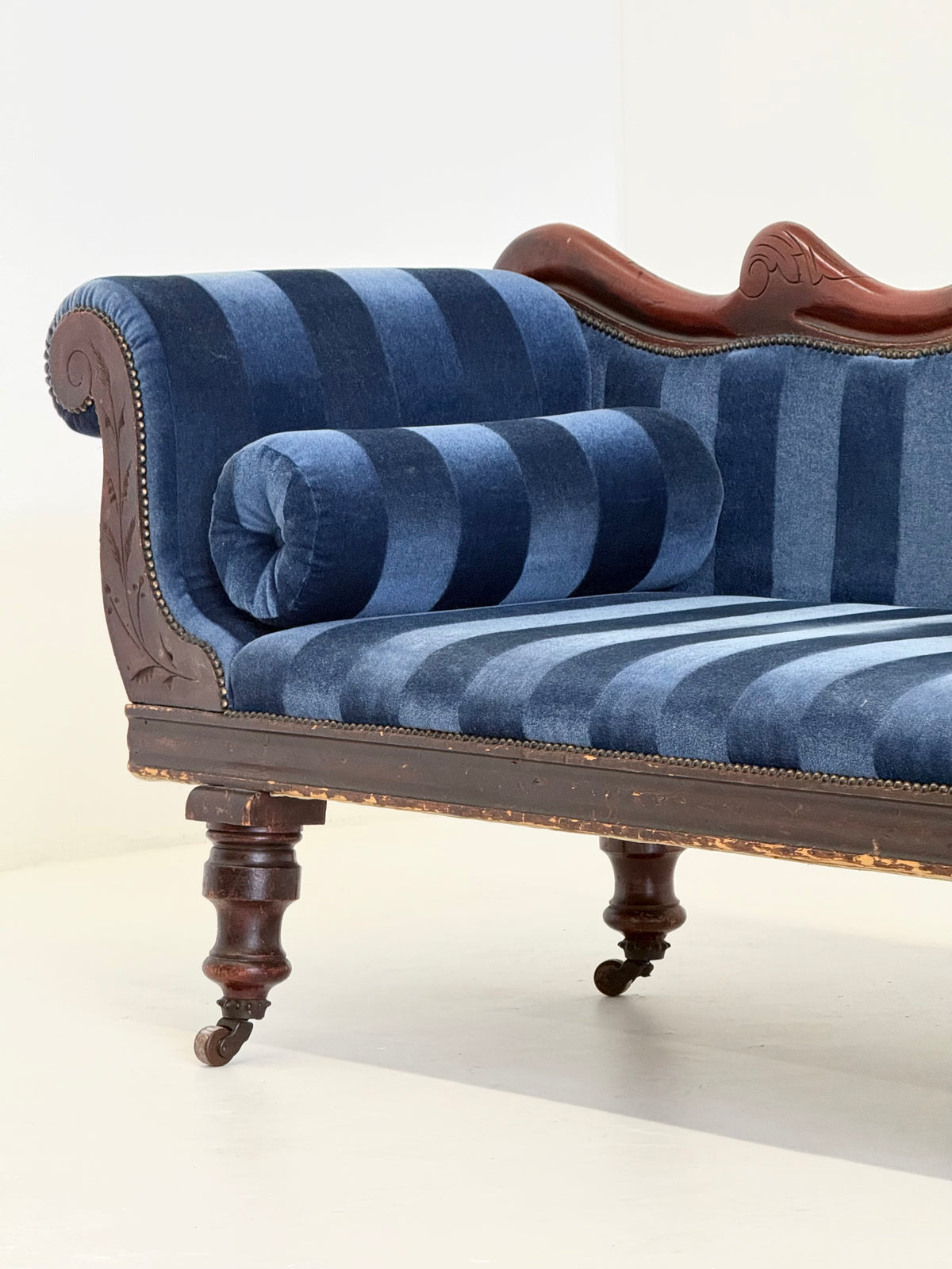 Antieke Victoriaanse Chaise Longue / Méridienne