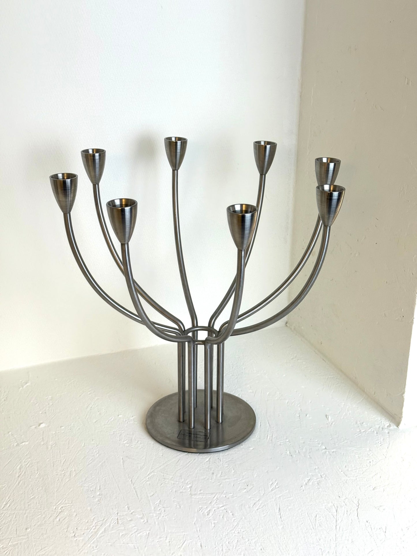 IKEA Vintage RVS Kandelaar Knut & Marianne Hagberg