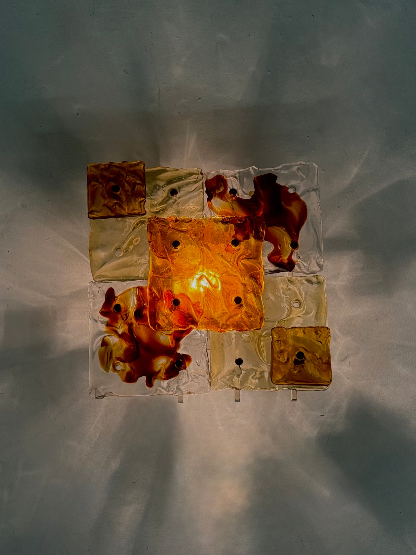 Patchwork wandlampen door Toni Zuccheri voor Venini