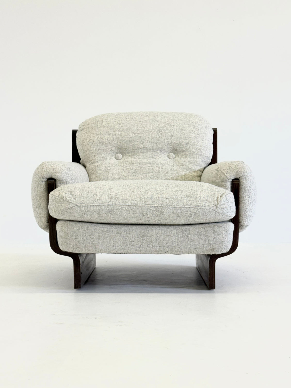 Italiaanse brutalistische - mid century fauteuil