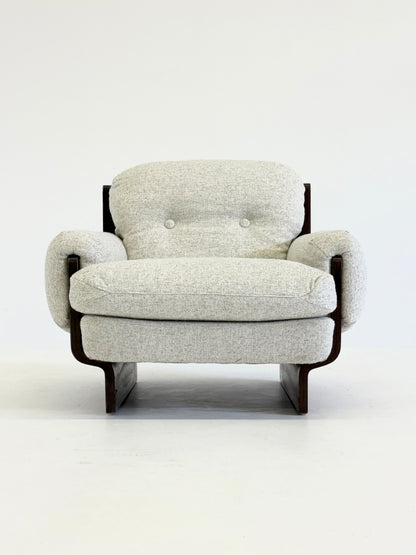 Italiaanse brutalistische - mid century fauteuil