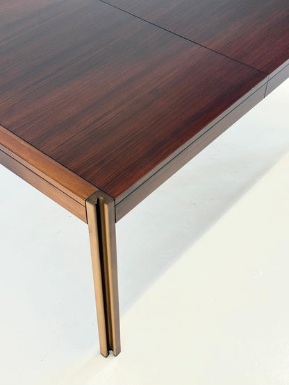 4D houten vintage eettafel door Angelo Mangiarotti voor Molteni