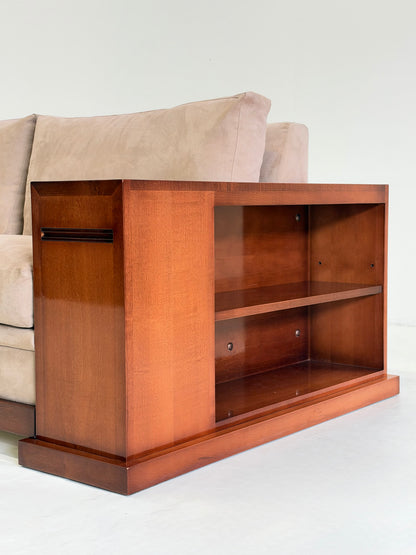 Hugues Chevalier Dominique Sofa in Beige Suède