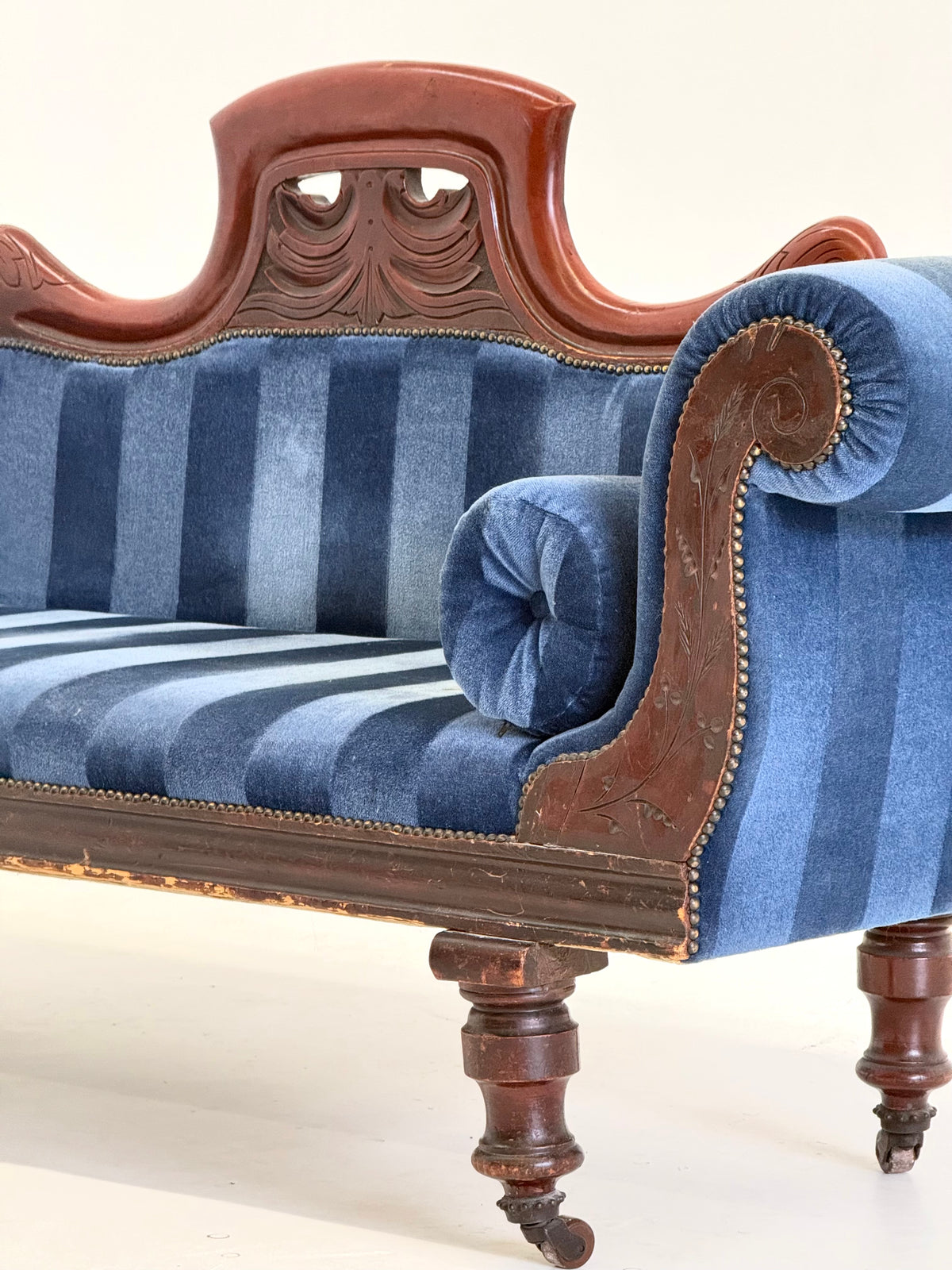 Antieke Victoriaanse Chaise Longue / Méridienne