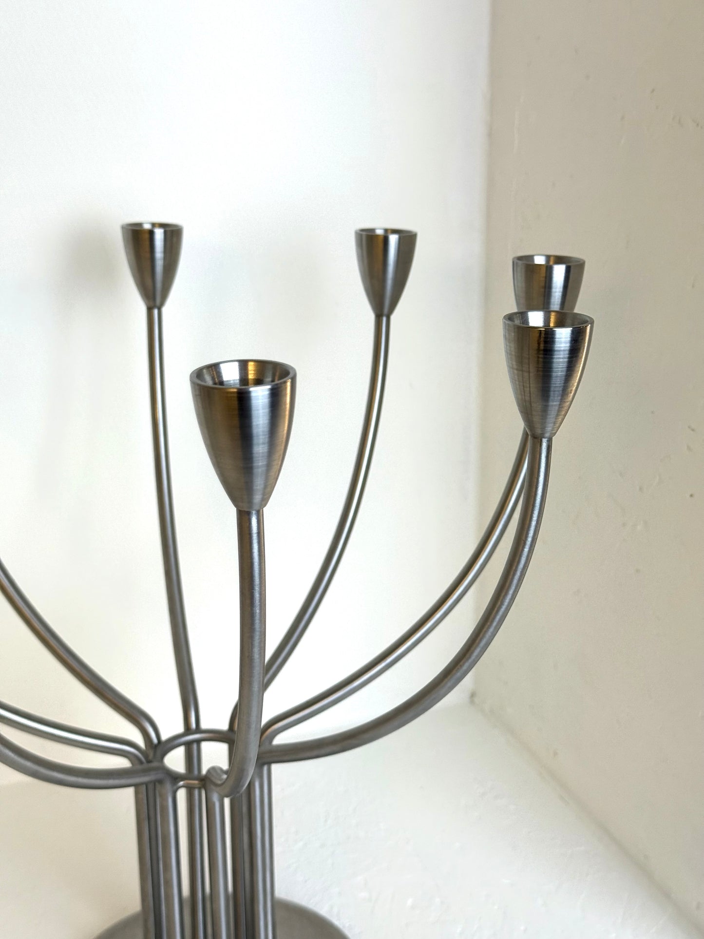 IKEA Vintage RVS Kandelaar Knut & Marianne Hagberg