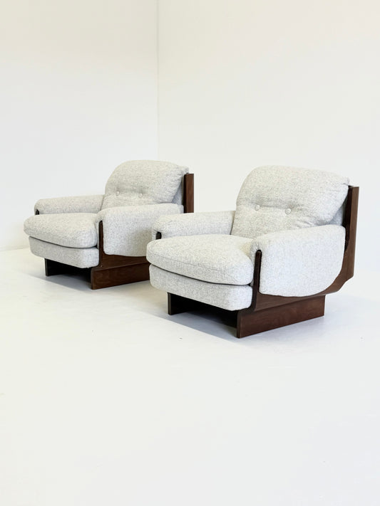 Italiaanse brutalistische - mid century fauteuil
