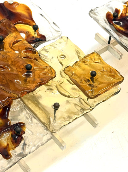 Patchwork wandlampen door Toni Zuccheri voor Venini