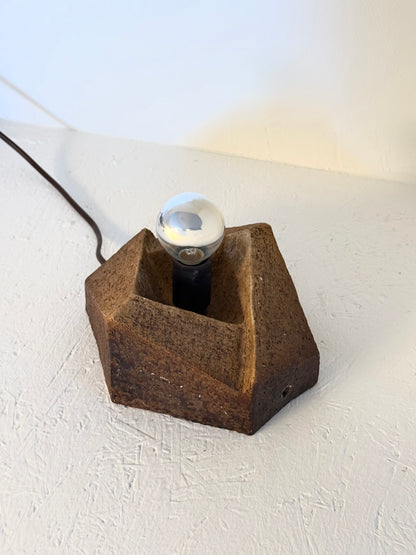 Brutalist vintage keramiek wandlamp