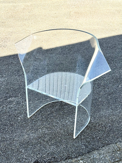 Vintage acrylglas stoel ontworpen door Vladimir Kagan