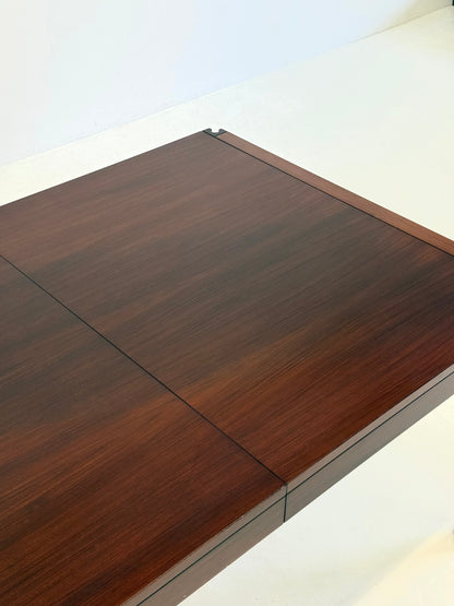 4D houten vintage eettafel door Angelo Mangiarotti voor Molteni