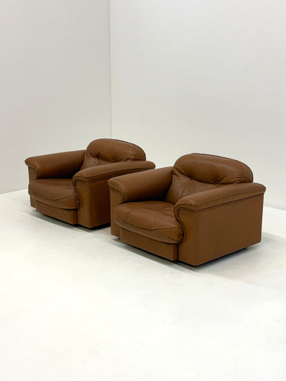 De Sede DS-101 camel bruin vintage fauteuils