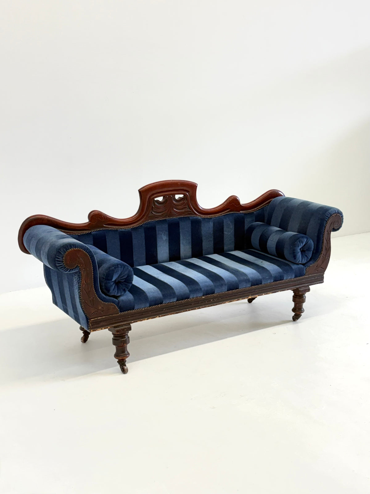 Antieke Victoriaanse Chaise Longue / Méridienne