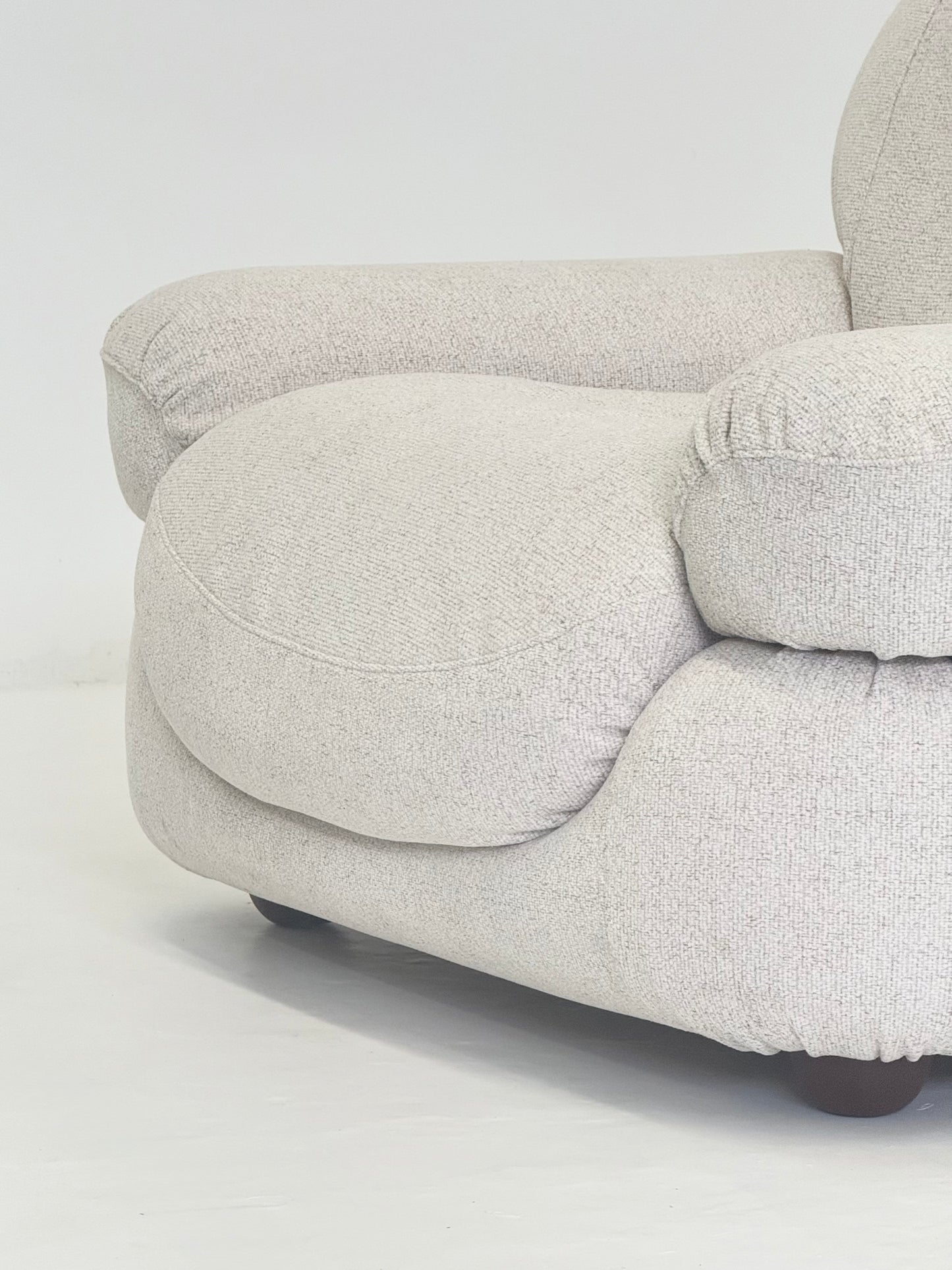 Sapporo Fauteuil van Mario Marenco voor Mobil Girgi in Crème Beige