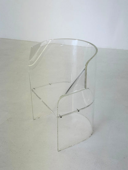 Vintage acrylglas stoel ontworpen door Vladimir Kagan