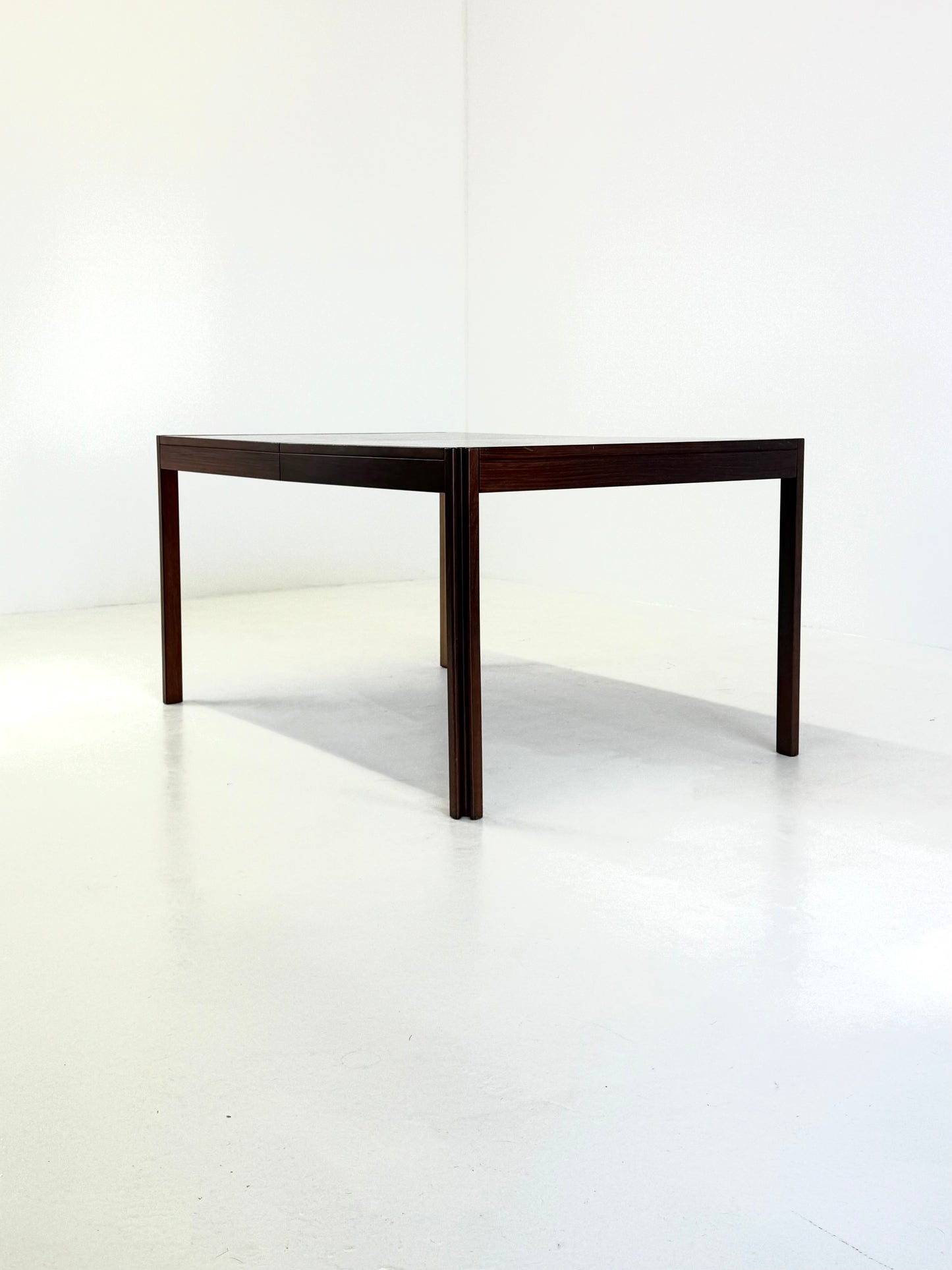 4D houten vintage eettafel door Angelo Mangiarotti voor Molteni