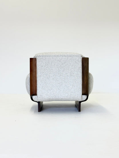 Italiaanse brutalistische - mid century fauteuil