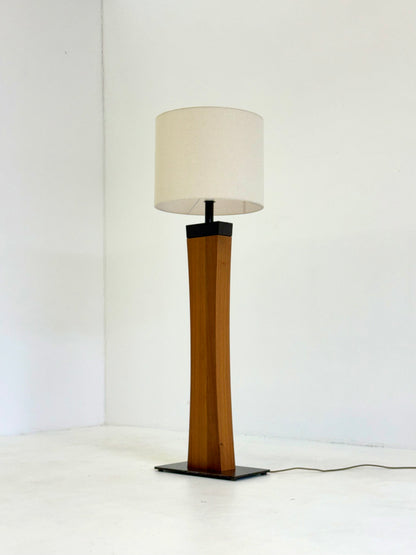 Italiaanse Mid Century vloerlamp van teakhout