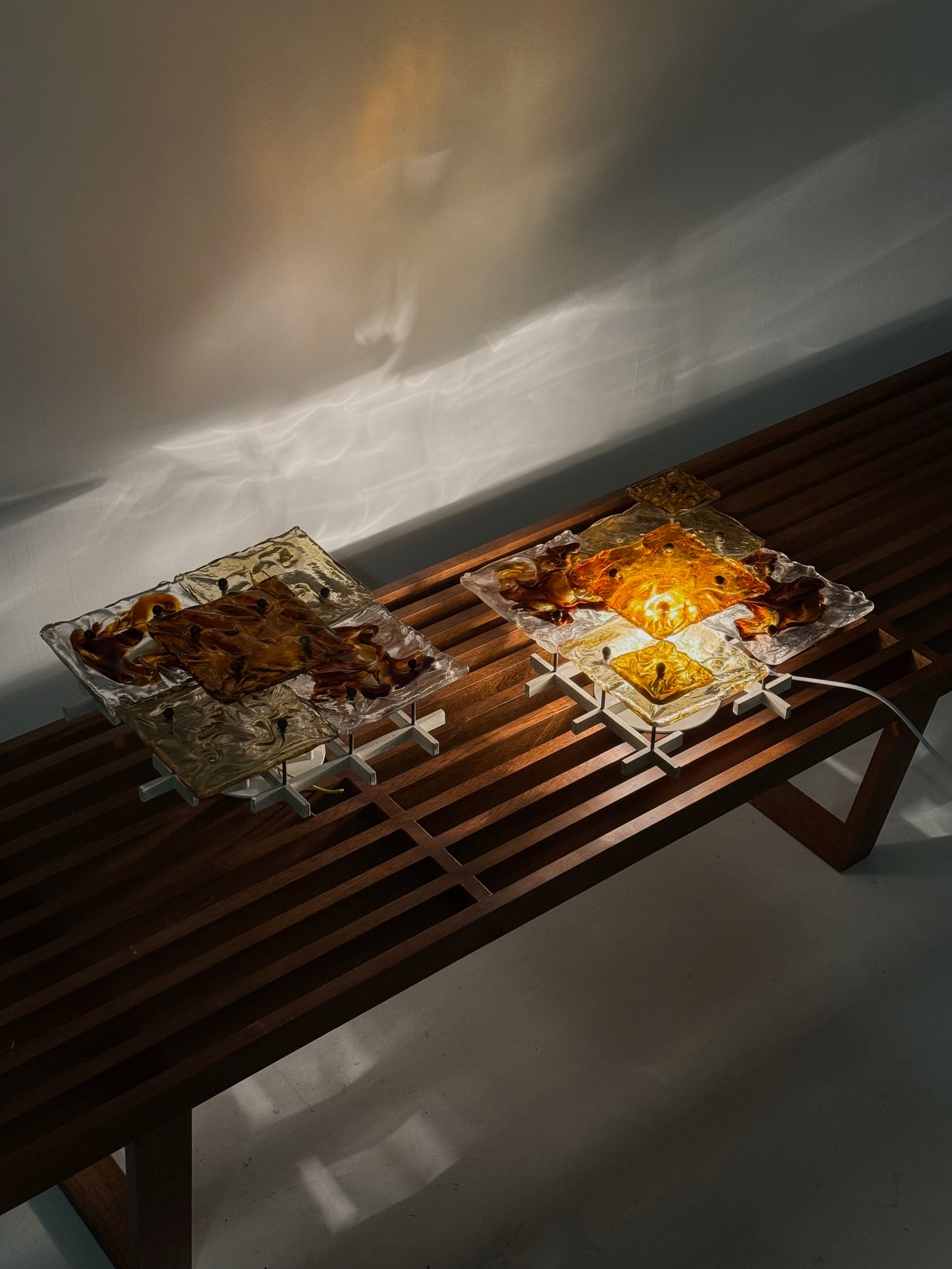 Patchwork wandlampen door Toni Zuccheri voor Venini