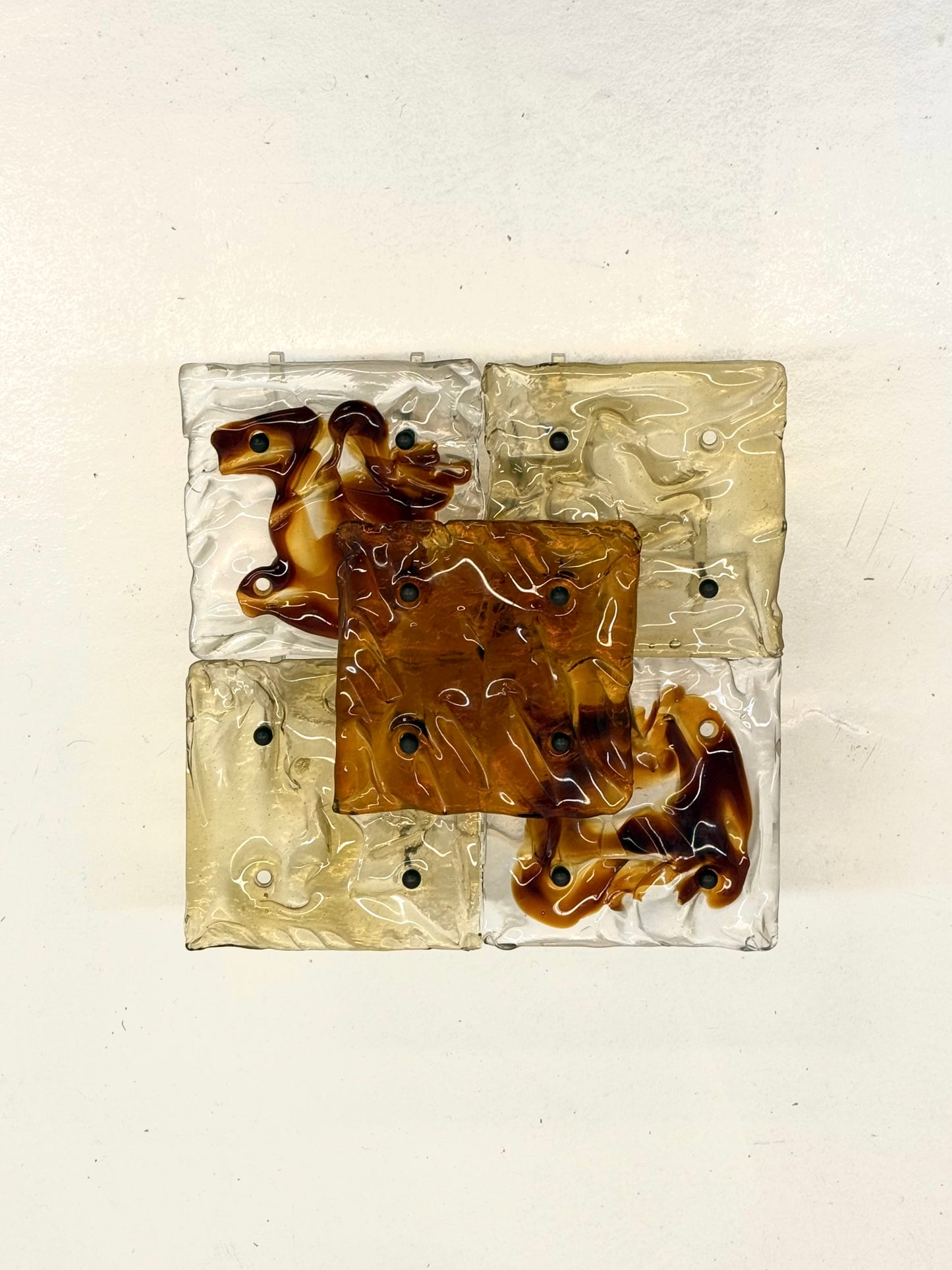 Patchwork wandlampen door Toni Zuccheri voor Venini