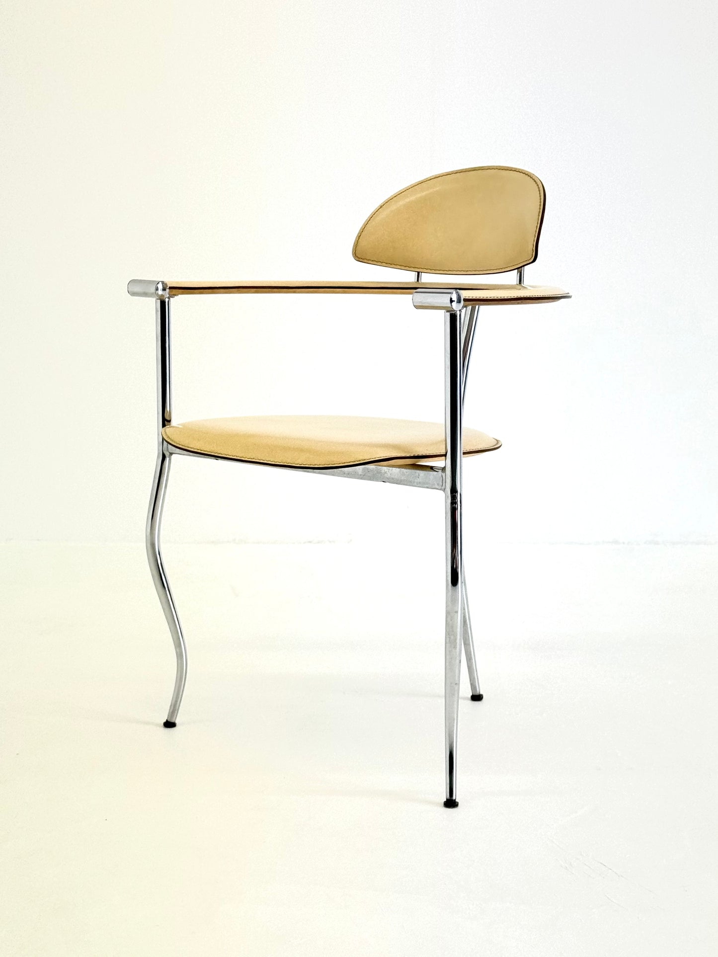 Set gele Marilyn Stiletto eetkamerstoelen Arrben Italy