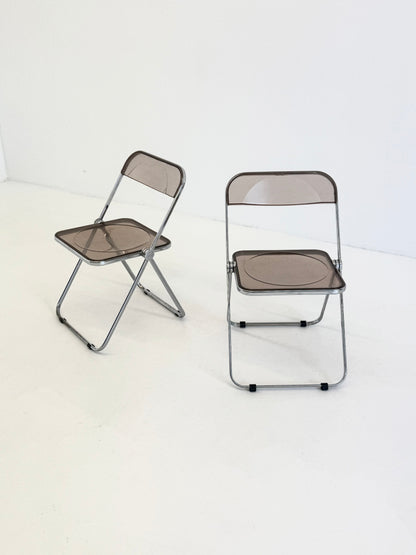 Set van 2 Plia klap stoelen voor Anonima Castelli van Giancarlo Piretti
