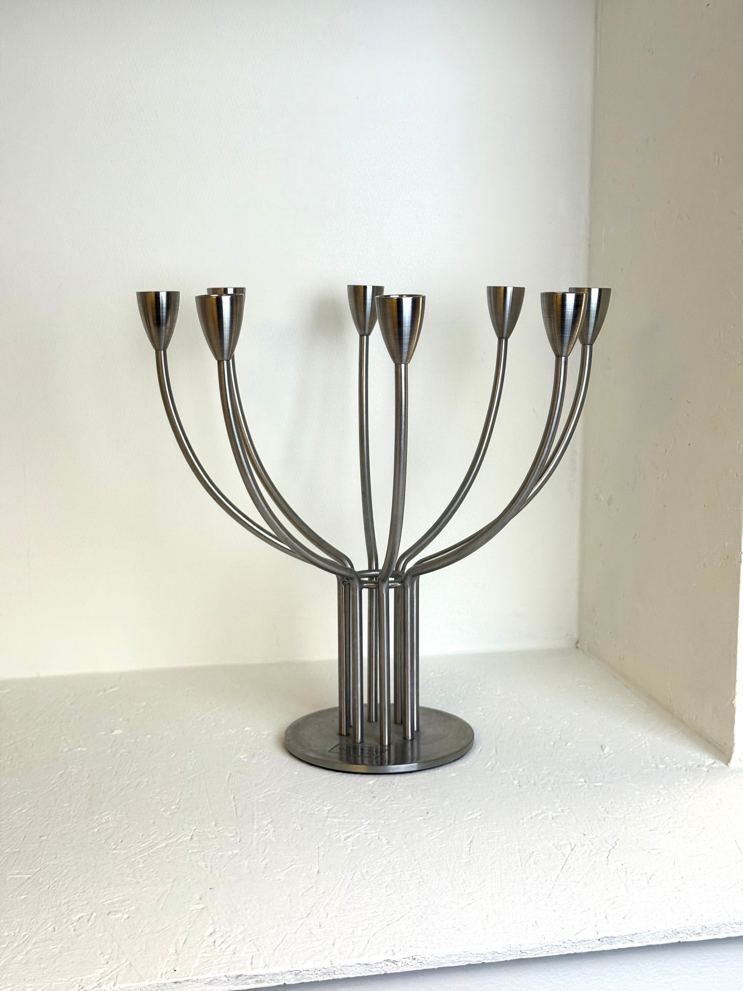 IKEA Vintage RVS Kandelaar Knut & Marianne Hagberg