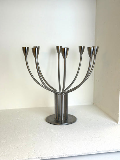 IKEA Vintage RVS Kandelaar Knut & Marianne Hagberg