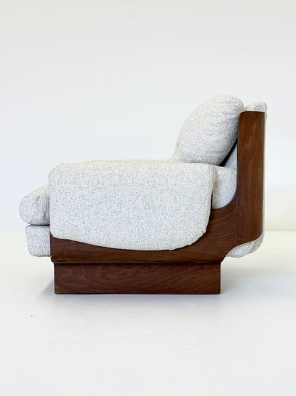 Italiaanse brutalistische - mid century fauteuil