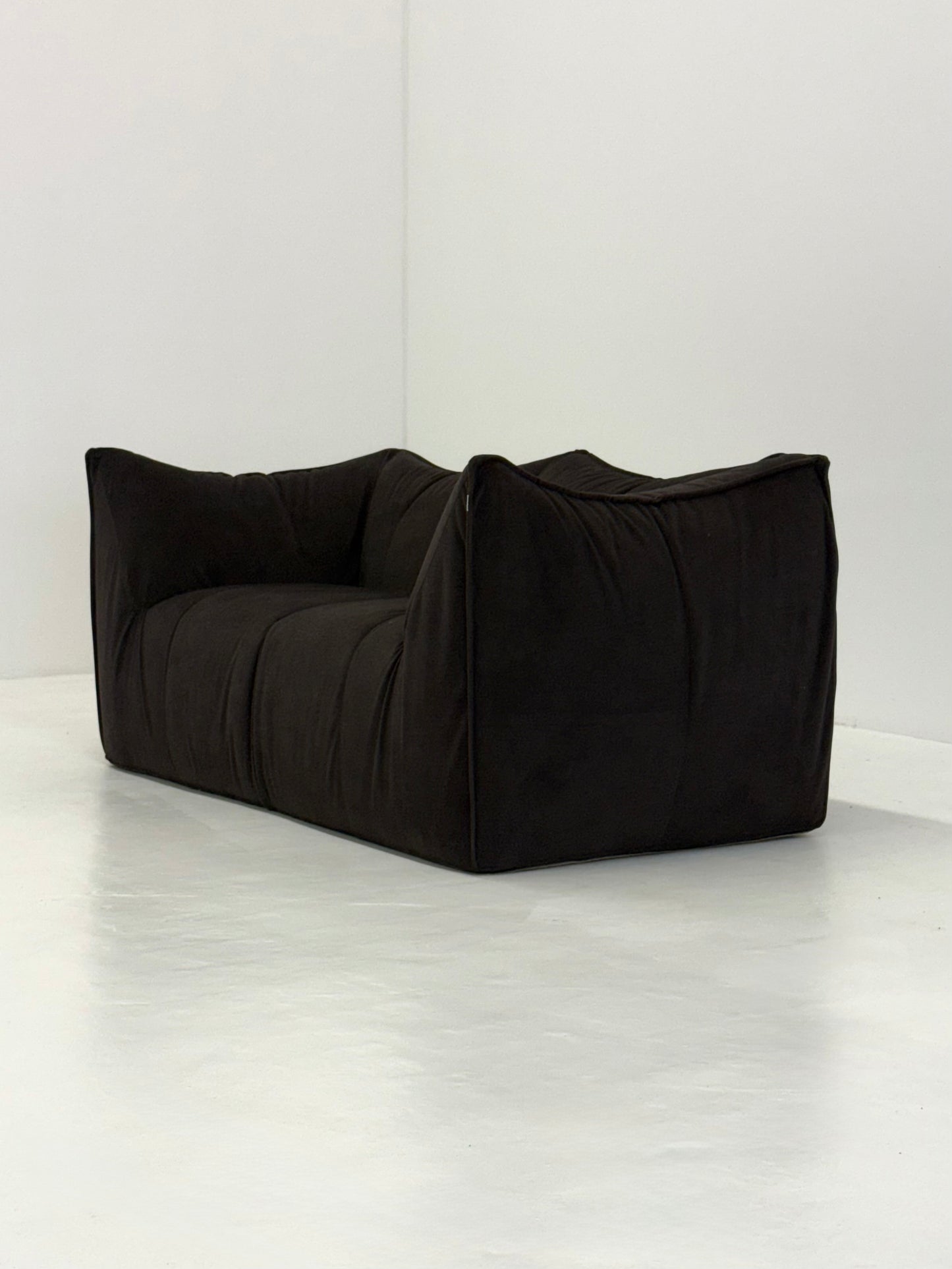 Vintage Bambole bank in donkerbruin van Mario Bellini voor B&B Italia