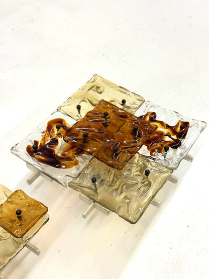 Patchwork wandlampen door Toni Zuccheri voor Venini