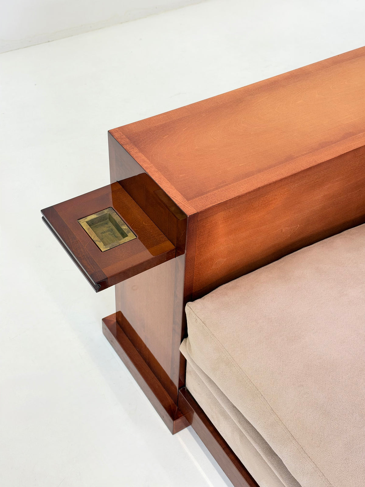 Hugues Chevalier Dominique Sofa in Beige Suède