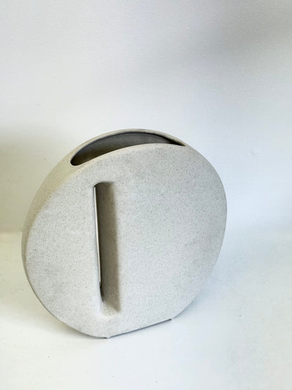 Keramieke vaas van Nereo Boaretto in gebroken wit