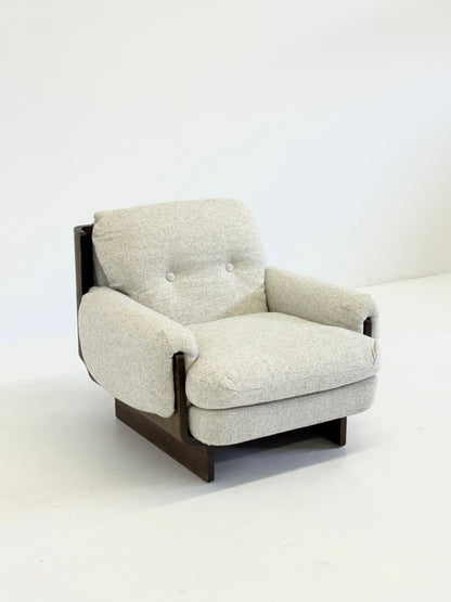 Italiaanse brutalistische - mid century fauteuil