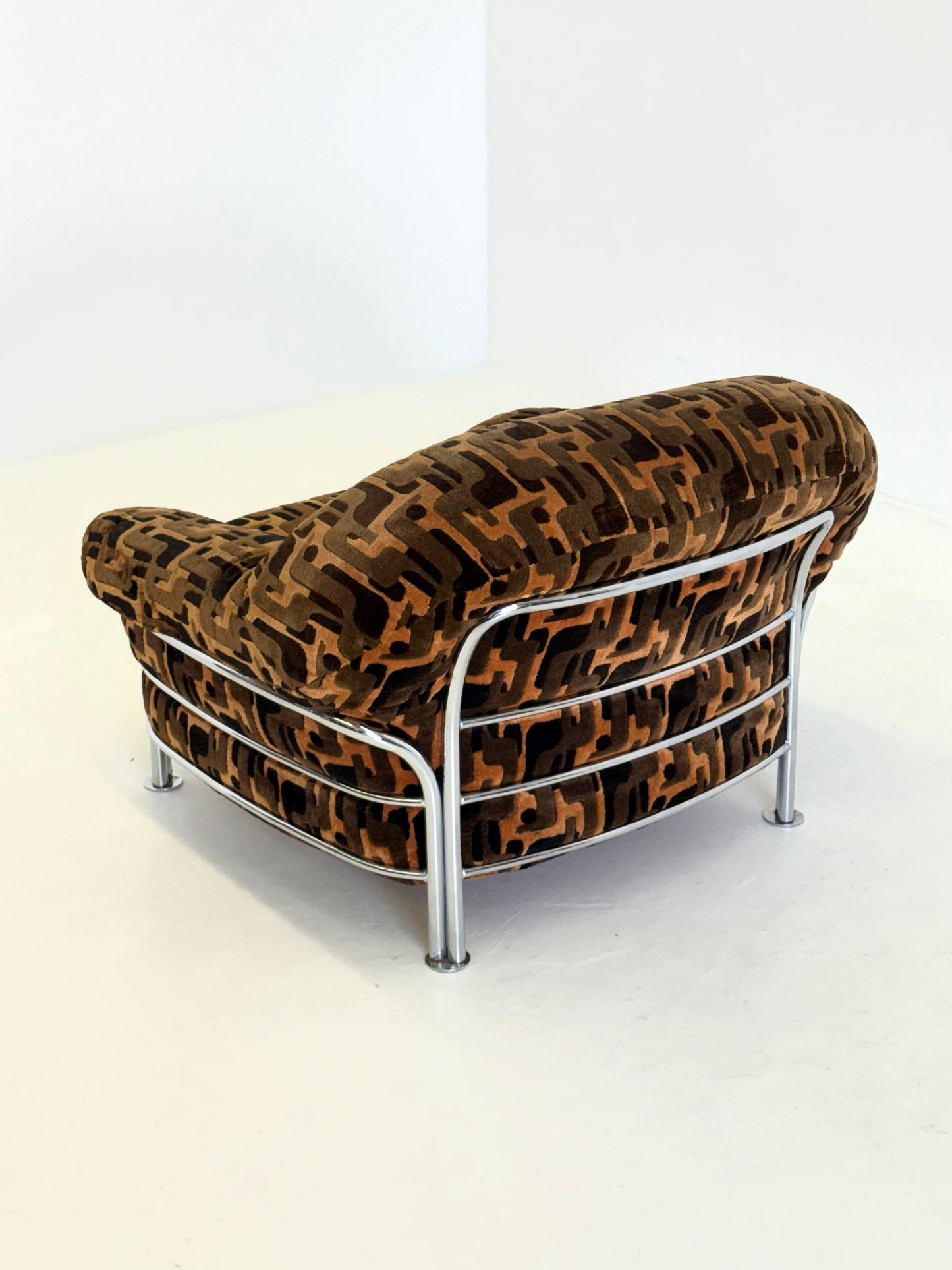 Vintage Italiaanse lounge stoelen met buisframe